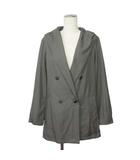 バジーレ BASILE 28 コート ダブル フード ミドル丈 9 グレー