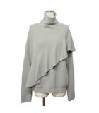 プルミエ アロンディスモン 1er Arrondissement ニット セーター ハイネック フリル グレー