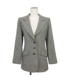 イヴサンローラン YVES SAINT LAURENT ジャケット テーラード ウール 34 グレー