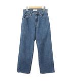 シンプリシテェ SIMPLICITE ミドルローライズリニアフレア5ポケット JEAN デニム パンツ S 青