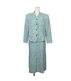 ハーディエイミス HARDY AMIES レトロ ヴィンテージ スカートスーツ セットアップ ウール 43 マルチカラー