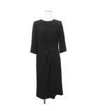 ダーマコレクション dama collection ワンピース ドレープ 七分袖 9 黒