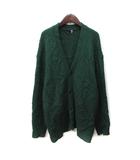 ラコレ LAKOLE カーディガン ニット シャギー 長袖 M 緑 グリーン /YI
