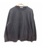  ウィムバイリドム WYM LIDNM Tシャツ カットソー クルーネック 長袖 M チャコールグレー /YK