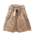 エフデ ef-de フレアスカート ひざ丈 7 S ベージュ /MN