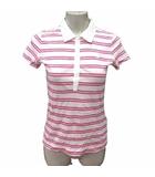 ナイキ NIKE ポロシャツ カットソー ボーダー 半袖 M ピンク /YK