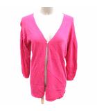 Cherie カーディガン ニット Vネック 長袖 FREE ピンク /YK