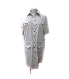 ロートレアモン LAUTREAMONT シャツワンピース ひざ丈 半袖 3 M～L ベージュ /YI