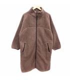 フリークスストア FREAKS STORE ボアコート ロング ジップアップ 総裏地 F 茶 ブラウン /YK