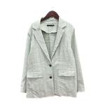 ヘザー Heather チェスターコート チェック 2way ベスト F 黄緑 ライトグリーン /MN