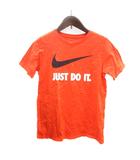 ナイキ NIKE カットソー Tシャツ クルーネック プリント 半袖 M オレンジ /MN ●RY