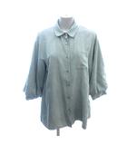 オリーブデオリーブ OLIVE des OLIVE シャツ ブラウス ステンカラー バルーンスリーブ 長袖 F カーキ 緑 グリーン /AU ●RY