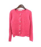 グリーンレーベルリラクシング ユナイテッドアローズ green label relaxing カーディガン ニット ケーブル ピンク /MN