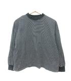 コーエン coen カットソー ハイネック ボーダー 長袖 M 黒 ブラック /MN