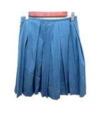 ダブルスタンダードクロージング ダブスタ DOUBLE STANDARD CLOTHING スカート フレアひざ丈 38 青 ブルー /RT