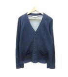 グローバルワーク GLOBAL WORK カーディガン ボーダー M 紺 ネイビー /MN