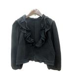 トゥービーシック TO BE CHIC カーディガン フリル 黒 ブラック /MN
