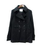 B&Y ユナイテッドアローズ BEAUTY&YOUTH ビューティー&ユース チェスターコート ダブル 総裏地 ウール S 黒 ブラック /MN