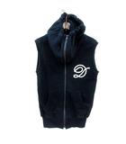 ダブルスタンダードクロージング ダブスタ DOUBLE STANDARD CLOTHING パーカー スウェット ジップアップ 刺繍 ノースリーブ 36 S 紺 ネイビー /MN