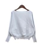 イッカ ikka ニット カットソー 長袖 M 水色 ライトブルー /MN