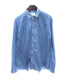 ブルーワーク BLUE WORK シャンブレーシャツ ステンカラー 長袖 1 S 青 ブルー /AU