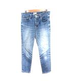 JEANS デニムパンツ ジーンズ テーパード スリム 38 M 水色 ライトブルー /AU