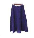 フリークスストア FREAKS STORE フレアスカート ロング ニット M 紫 パープル /YI