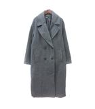ザラ ZARA チェスターコート ロング ダブル 総裏地 XS グレー /MN