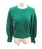 マウジー MOUSSY ニット セーター 長袖 FREE 緑 グリーン /YK