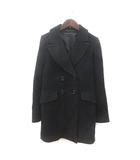 グリーンレーベルリラクシング ユナイテッドアローズ green label relaxing チェスターコート ウール 総裏地 36 黒 ブラック /MS