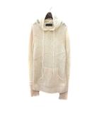 マウジー MOUSSY パーカー ニット プルオーバー 長袖 2 M 白 アイボリー /MN