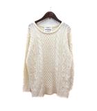オリーブデオリーブ OLIVE des OLIVE ニット セーター 長袖 ケーブル M 白 アイボリー /MN