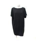 プラステ PLST ワンピース ひざ丈 半袖 2 M 黒 ブラック /YI