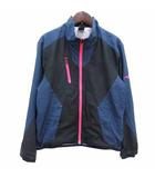 ミズノ MIZUNO ジャケット ブルゾン ジップアップ 裏起毛 XS 紺 ネイビー 黒 ブラック /YK