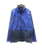 ミズノ MIZUNO ジャケット ブルゾン 総裏地 総柄 裏起毛 XL 紺 ネイビー /MN