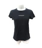 Tシャツ カットソー 半袖 刺繍 36 S 黒 ブラック /YI