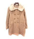 グローブ grove コート ステンカラー 総裏地 ウール L キャメル /RT