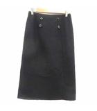 タイトスカート ミモレ ロング M 黒 ブラック /YK