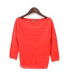 ニット カットソー 長袖 XS オレンジ /MN