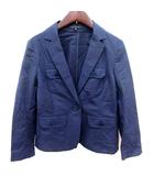 セオリー Theory ジャケット テーラード 絹混 シルク混 2 紺 ネイビー /RT