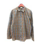 チャオパニック CIAOPANIC ネルシャツ チェック 長袖 L ベージュ グレー /MN