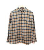 ニコアンド Niko and.. ネルシャツ チェック 長袖 3 M ベージュ /MN
