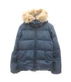 ユナイテッドアローズ ピンクレーベル UNITED ARROWS PINK LABEL ダウンジャケット ファー M 紺 ネイビー /MN