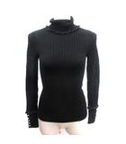 デイシー deicy ニット セーター タートルネック 長袖 F 黒 ブラック /AU