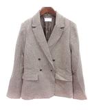 インデックス INDEX ジャケット テーラード 総裏地 総柄 M 茶 ブラウン /RT