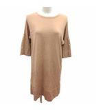 イエナ IENA ワンピース ミニ ニット 七分袖 ウール ベージュ /YK