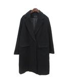 ムルーア MURUA チェスターコート ウール 総裏地 1 黒 ブラック /MS