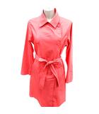 アイシービー iCB トレンチコート 背抜き ウエストマーク 9 ピンク /RT