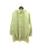 アズールバイマウジー AZUL by moussy シャツ オーバーサイズ 長袖 S 緑 ライムグリーン /MS