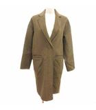 ザラ ベーシック ZARA BASIC チェスターコート ジップアップ XS 茶 ブラウン /YK